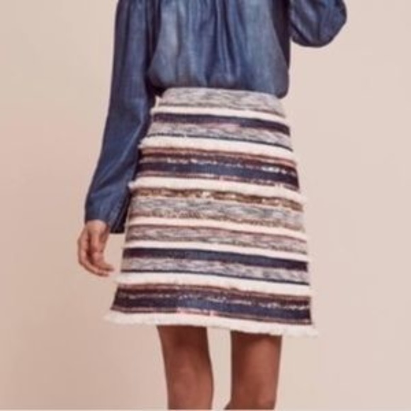 Anthropologie Moulinette Soeurs Erine Fringe Skirt - Picture 6 of 6